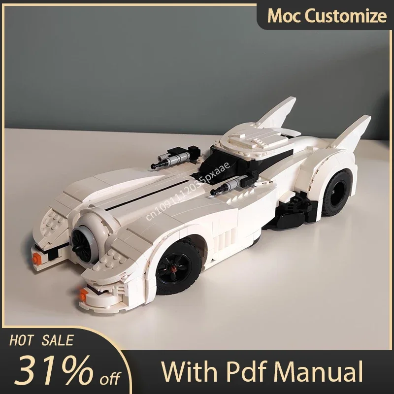 

1006pcs Moc Classic Movies Car White Batmobile Compatible 10295 Building Blocks Creative Assembly Bricks Toy Kid Christmas Gift