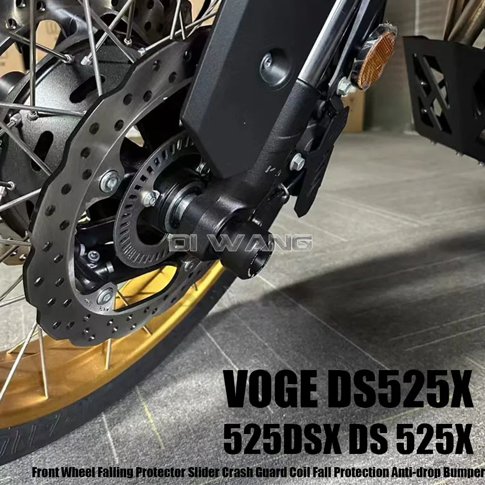 For VOGE DS525X 525DSX DS 525X Motorcycle Front Wheel Falling Protector Slider Crash Guard Coil Fall Protection Anti-drop Bumper