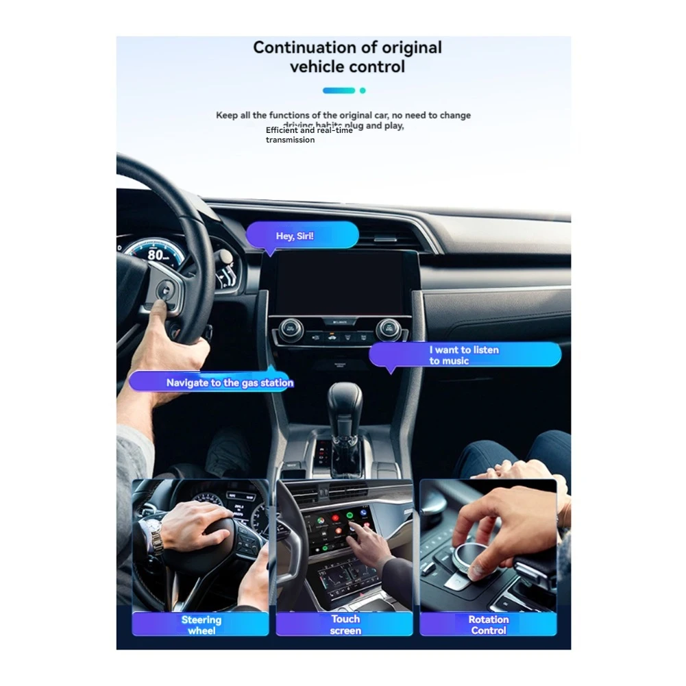 0Z-SM6115 Беспроводной адаптер Carplay Ai Box Carplay Android Auto Portatil Magic Box Carplay