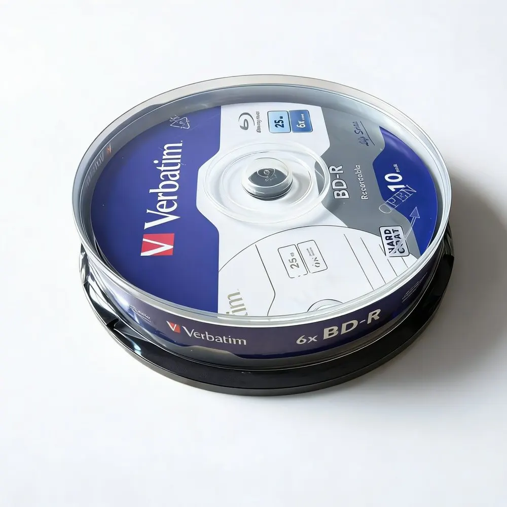 Verbatim BD-R 25GB 6X Recordable Blue Ray Disc BDR Blank Bluray Disks 10pcs/lot