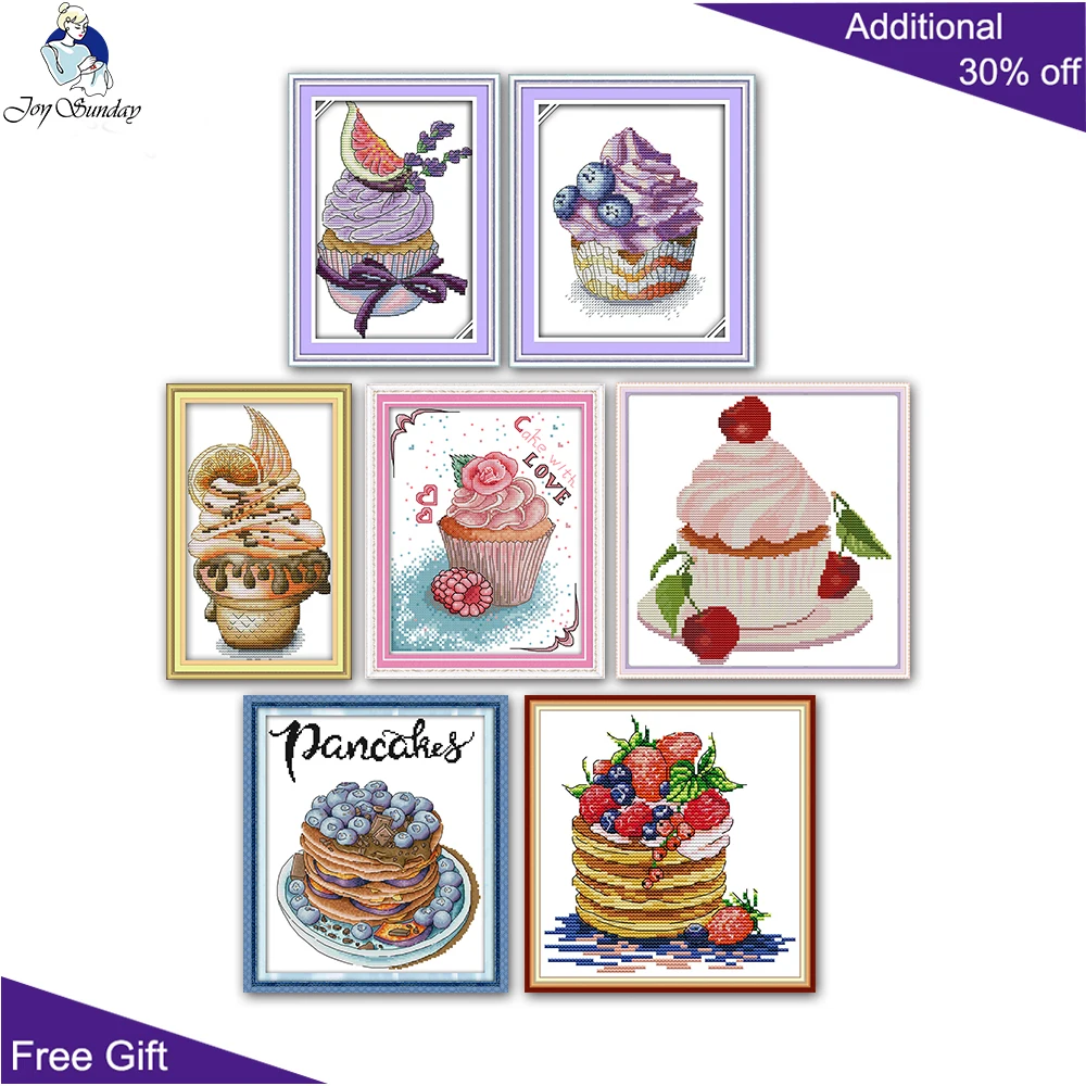 Cross Stitch, Blueberry, Lavender, Love Cake, Fruit, Strawberry, Ice Cream, Dessert, J363 J364 J415 J419 J420 J452 J494