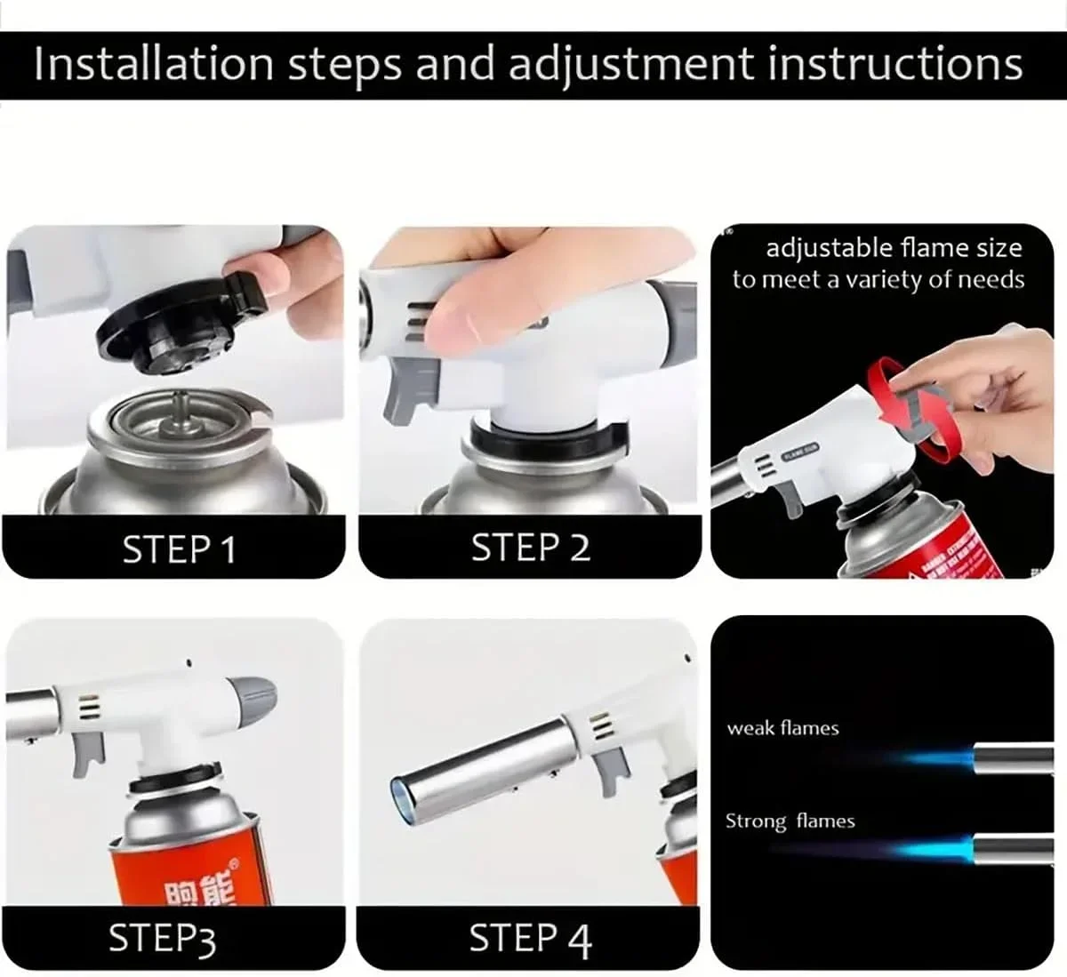 الطهي المهنية المطبخ البيوتان الشعلة لهب بندقية الشعلة اللحام الطبخ لحام البيوتان السيارات الإشعال موقد غاز أخف التدفئة