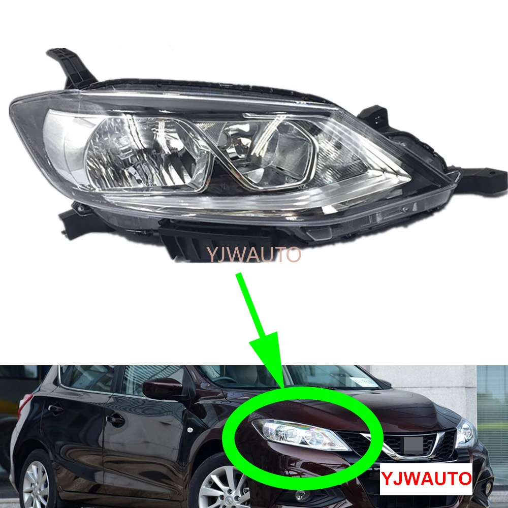 For Nissan Tiida Versa Pulsar 2016-2018 Headlights Car Headlamp Assembly Replacement Front Whole Auto Light Assembly