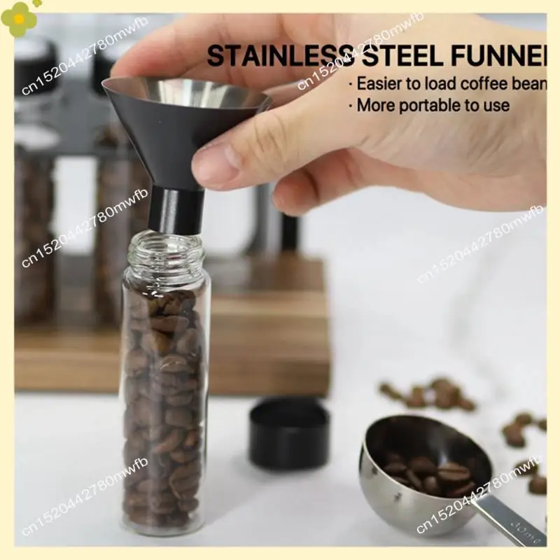 

LDHL Coffee Beans Storage Container Display Rack Tea Tube Bottle Espresso Coffee Accessories Tool Coffeware Sets