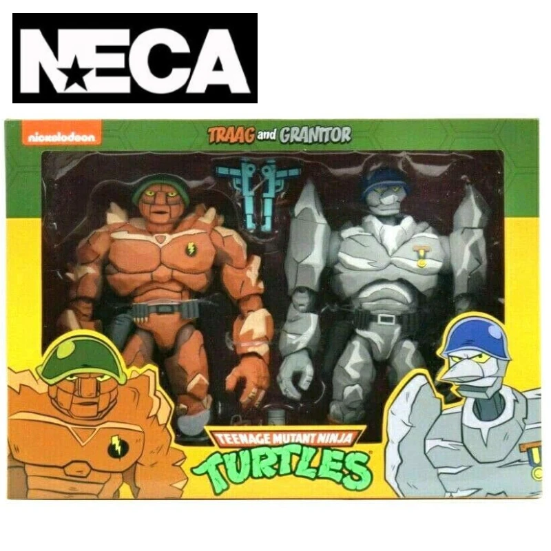 In Stock NECA Original 7-inch Joint Moveable Ninja Turtle Animation Version of The Fourth Wave Stone General Double Suit