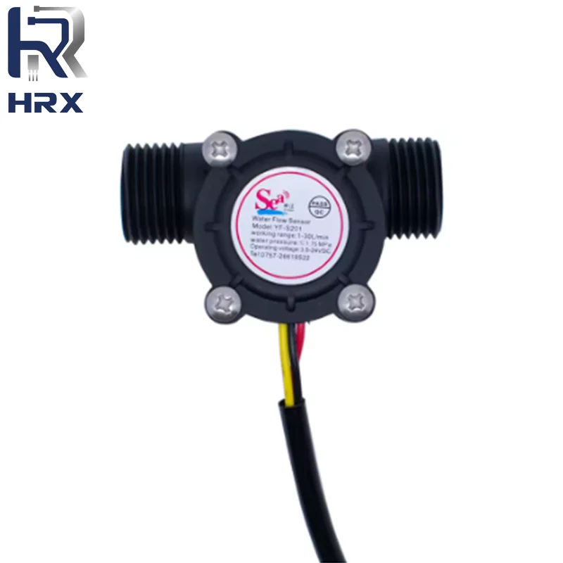 مستشعر تدفق المياه مقياس الجريان مستشعر تدفق القاعة التحكم في المياه 1-30 لتر/دقيقة 2.0MPa YF-S201
