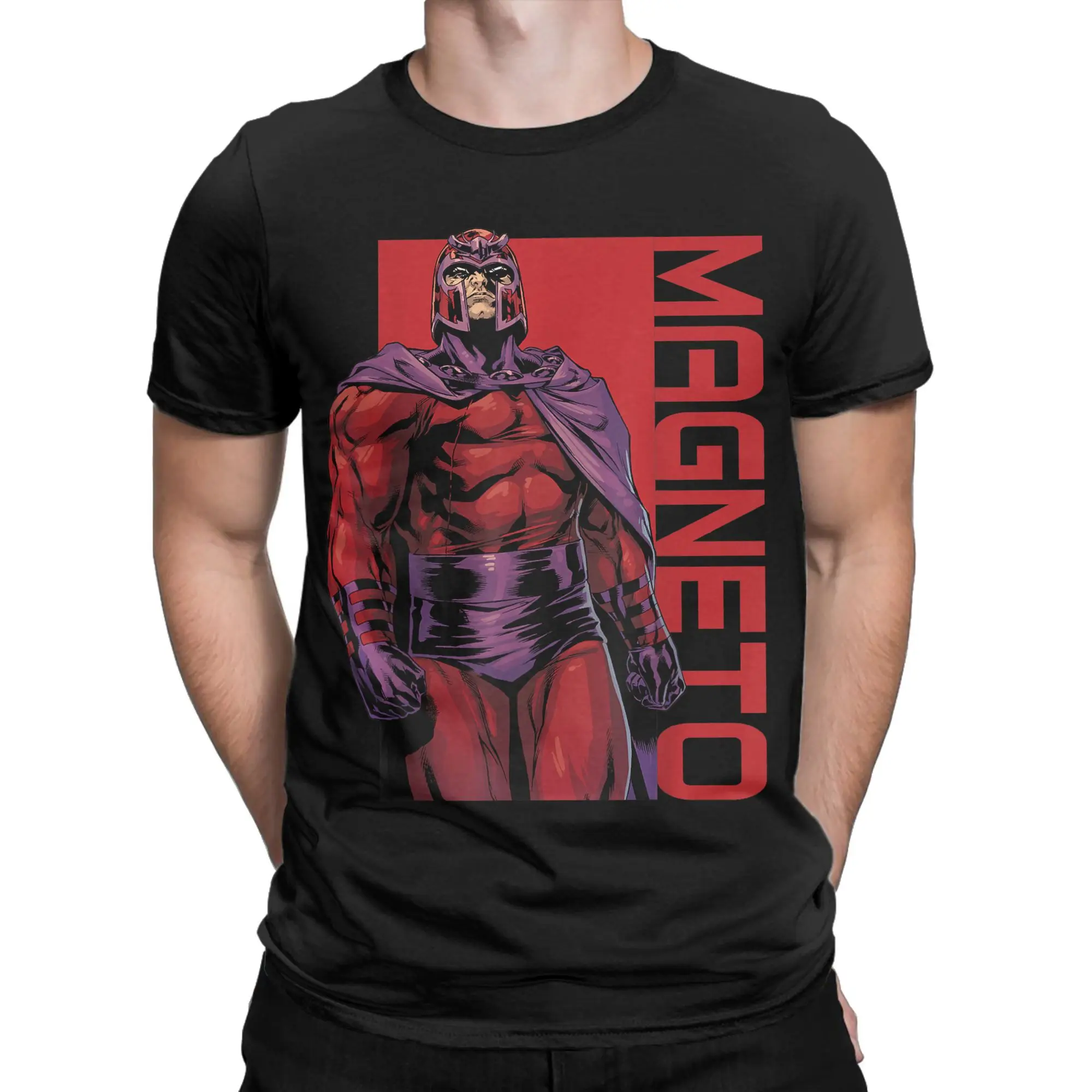 

Mens T-Shirt X Men Magneto Villainous Mutant Graphic T-Shirts Harajuku Beach Tee Shirt Y2K Funny Pattern 100% Cotton Clothing