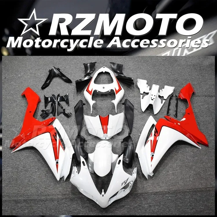 

4Gifts New ABS Motorcycle Whole Fairings Kit Fit For YAMAHA YZF-R1 R1 2007 2008 07 08 Bodywork Set Custom Red White