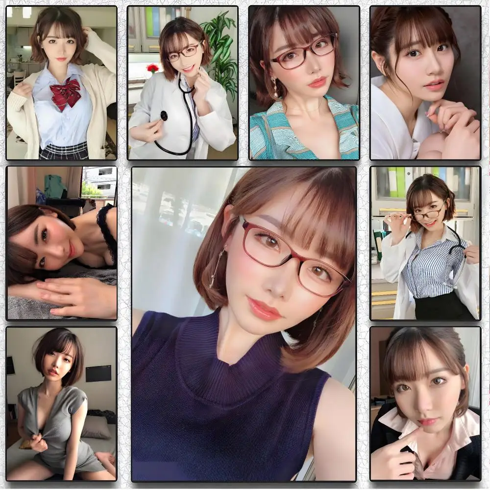 Actress Adult E-Eimi Fukada Poster Artistic Peel-Off Wall Decor, Indoor Outdoor Home Ornament for Collectors