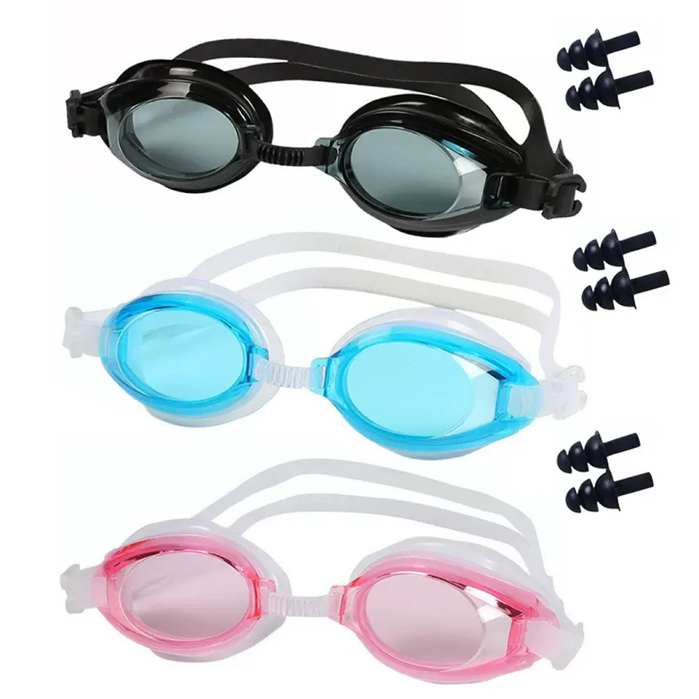 

Регулируемые очки, противотуманные очки для плавания, защита от запотевания, детские водонепроницаемые силиконовые зеркальные очки для плавания, двойные ремни