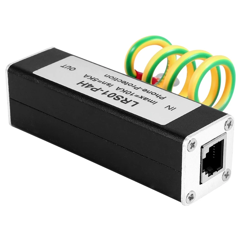 

A08F-Telephone Fax Surge Protector Thunder Arrestor RJ11 Kl01-P4H Black RJ11 ADSL