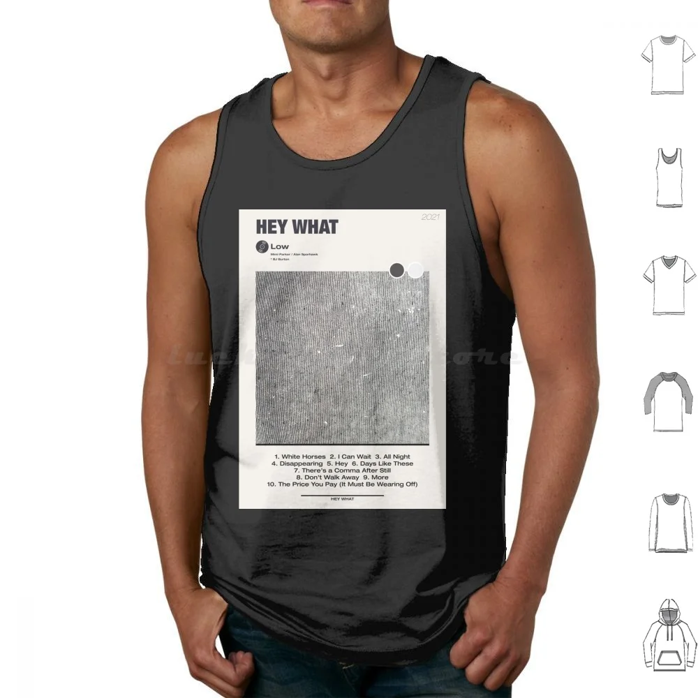 Hey What ? Low Tracklist & Poster Tank Tops Print Cotton Low Hey What Alan Sparhawk Red House Painters Mimi Parker