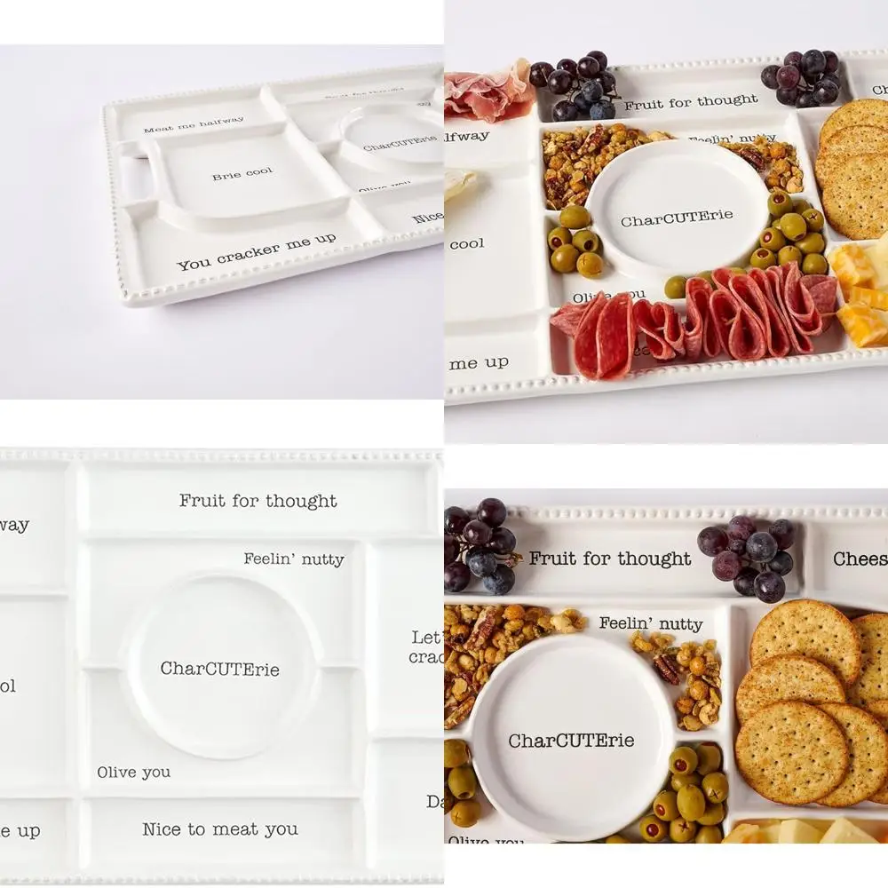 

Элегантный белый поднос для шарниров, 11,75 x 22 дюйма