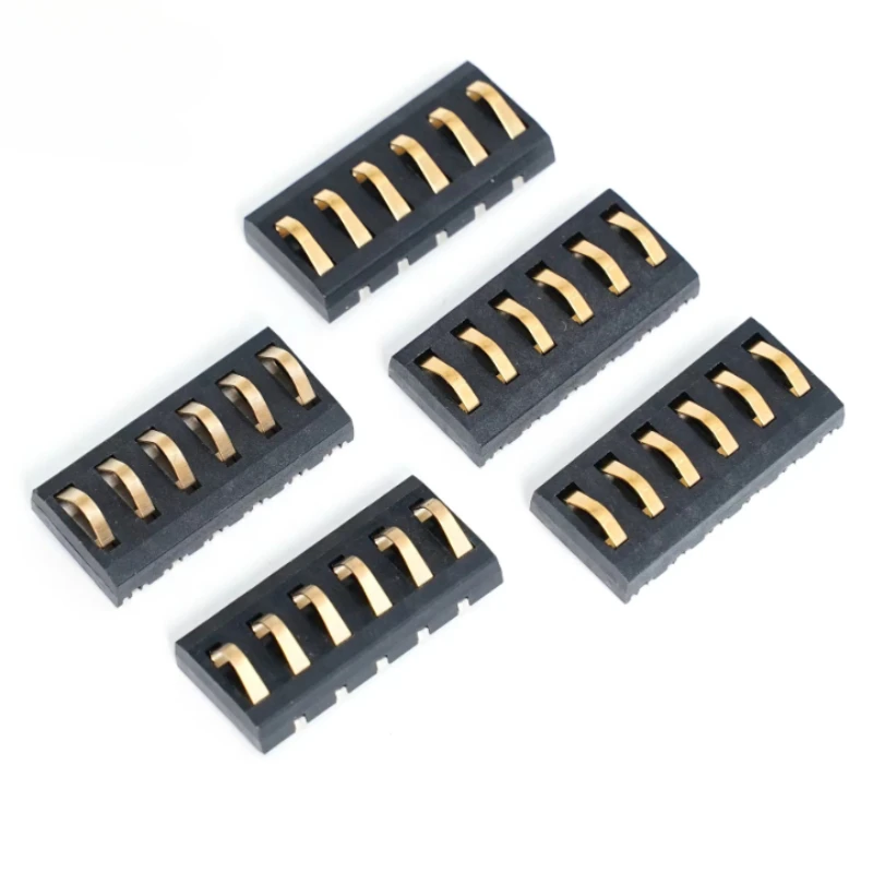 5 sets  SMT Spring Battery Connector 4.0 MM Pitch  2P 3P 4P 5P 6P Male Female Contact Power Charging Seat Spring Plated