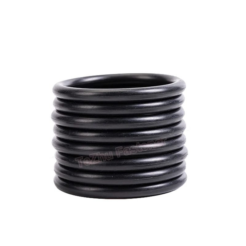 1pc CS 10mm O-Ring NBR O Ring Sealing Gasket OD 80mm-500mm Black Nitrile Rubber Spacer Oil Resistance Washer Round Shape