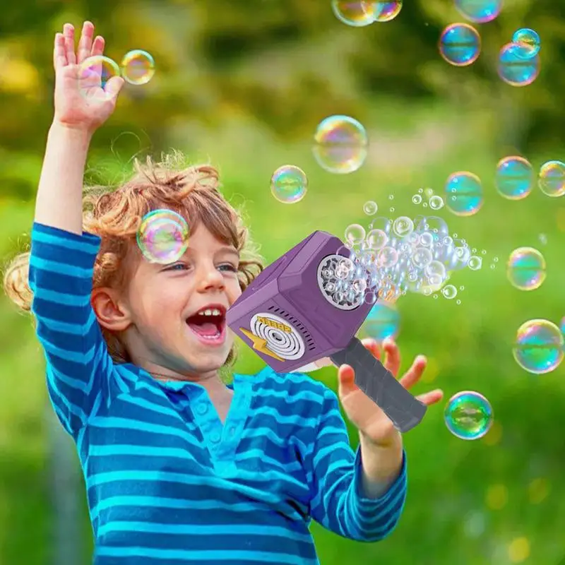 Hammer Automatic Bubble Machine For Kids Outdoor Party Toys Children's Handheld Hammer Bubble Stick