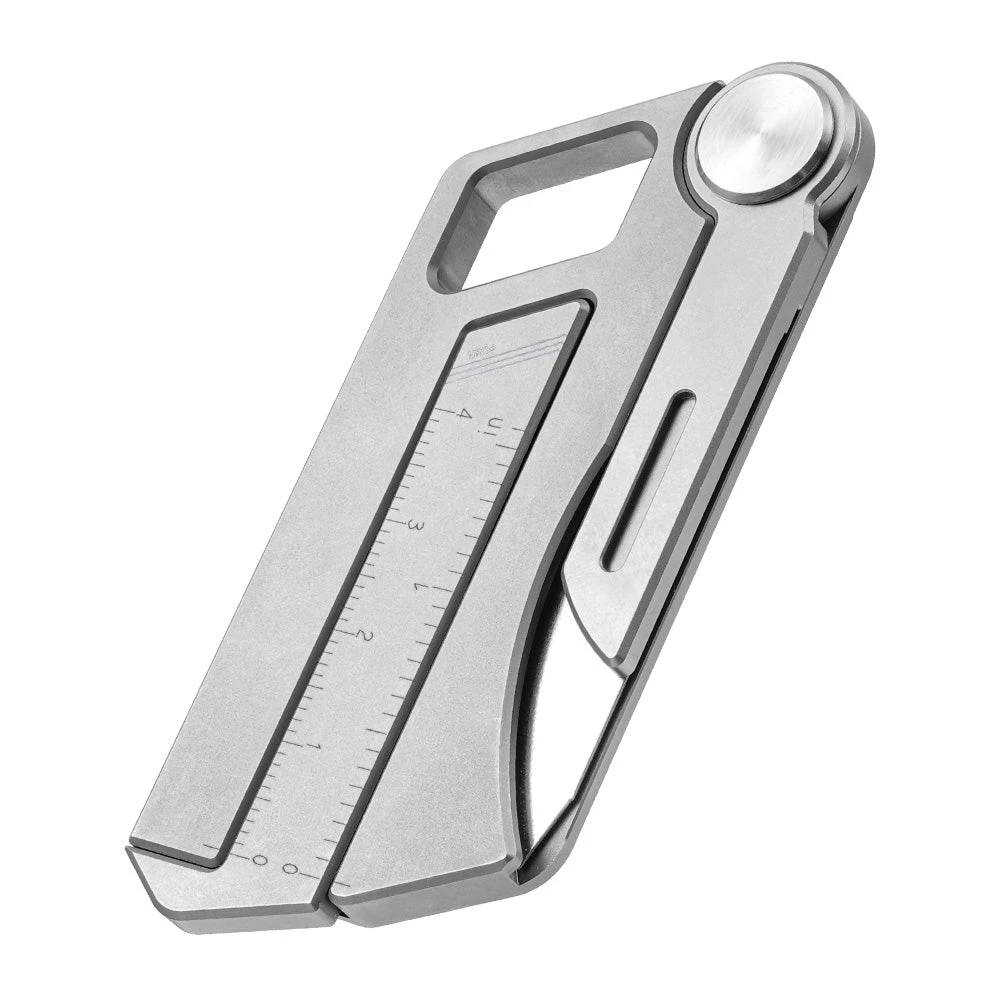 

MecArmy RU02 Titanium Folding Knife Caliper Lightweight Integrated Ruler Multi-function EDC Tool for DIY or Outdoor Work