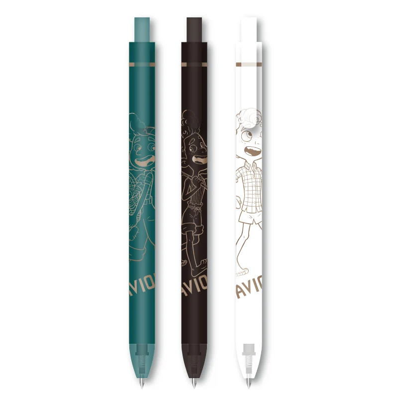 Гелевая ручка kinпрямая, 0,5 мм, с тремя черными ручками на водной основе