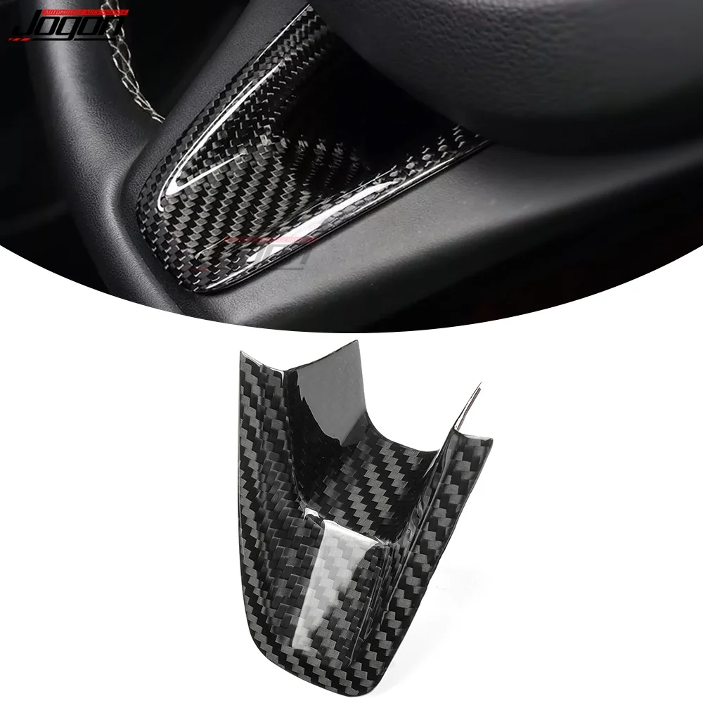 

For Genesis G70 2018 2019+ Steering Wheel Cover Decoration For G70 Genesis Carbon Fiber Interior Wheel Sticker Decal Kits