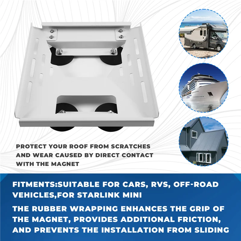【قطرة السعر! !】لـ Starlink Mini طقم تثبيت مسطح صغير متوافق مع دعامة تثبيت مغناطيسية سهلة التركيب على السقف S