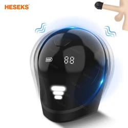 HESEKS Automatic Male Masturbator Cup Male Glans Exerciser Cock Enlargement Delay Ejaculation Blowjob Sex Toys for Men Erotic 18