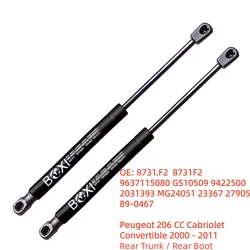 BOXI 2PCS Trunk Gas Spring Shock Lift Support 8982NG 9891NE For Peugeot 206 CC Cabriolet Convertible 2000 - 2011 Lift Struts