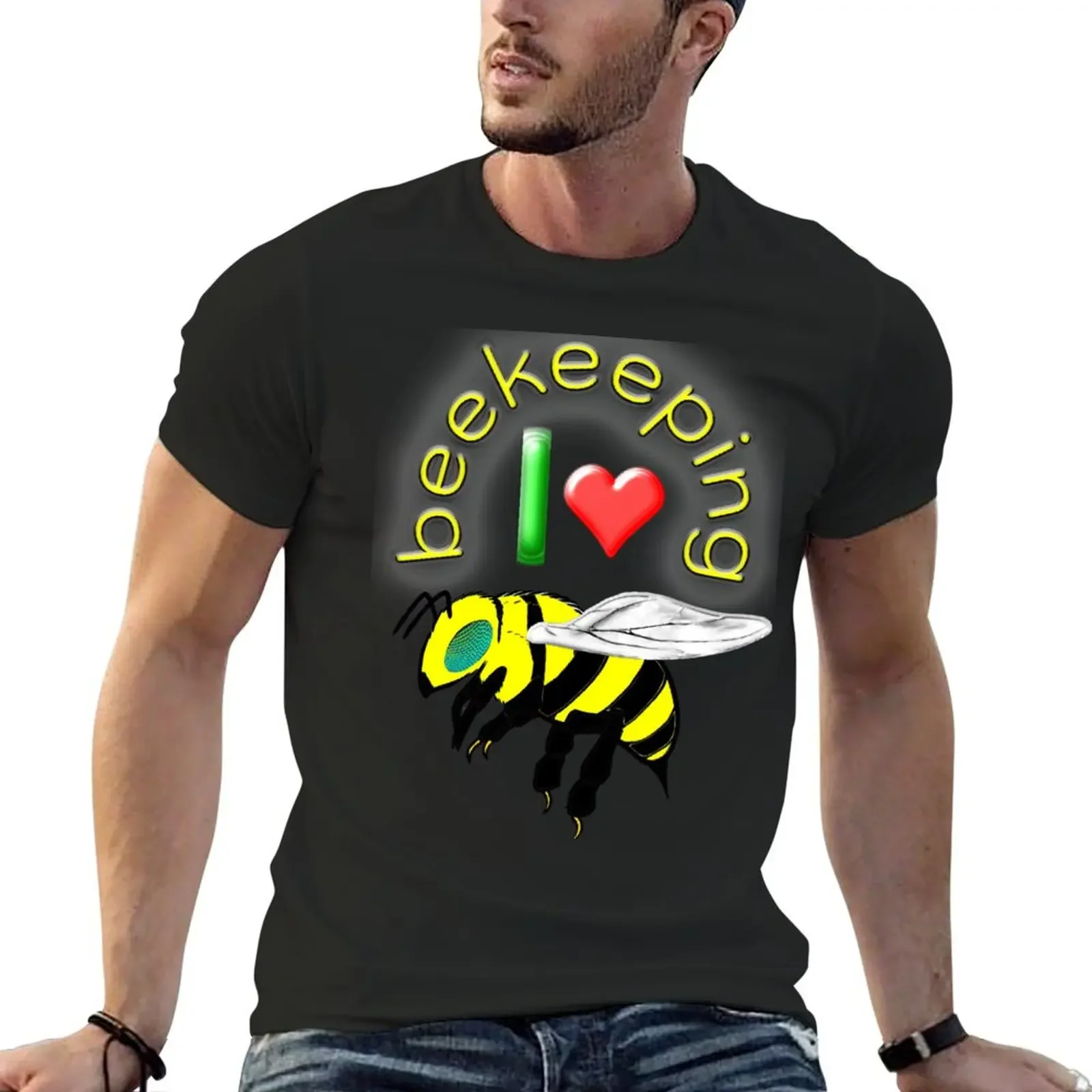 i Love Beekeeping T-Shirt Luxury man luxury t-shirt vintage clothes mens graphic t-shirts pack