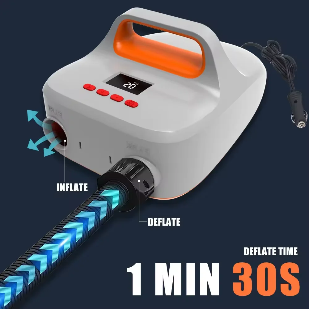 Pompa di Gonfiaggio Wireless Portatile Ricaricabile Digitale Automatica per Pneumatici Auto