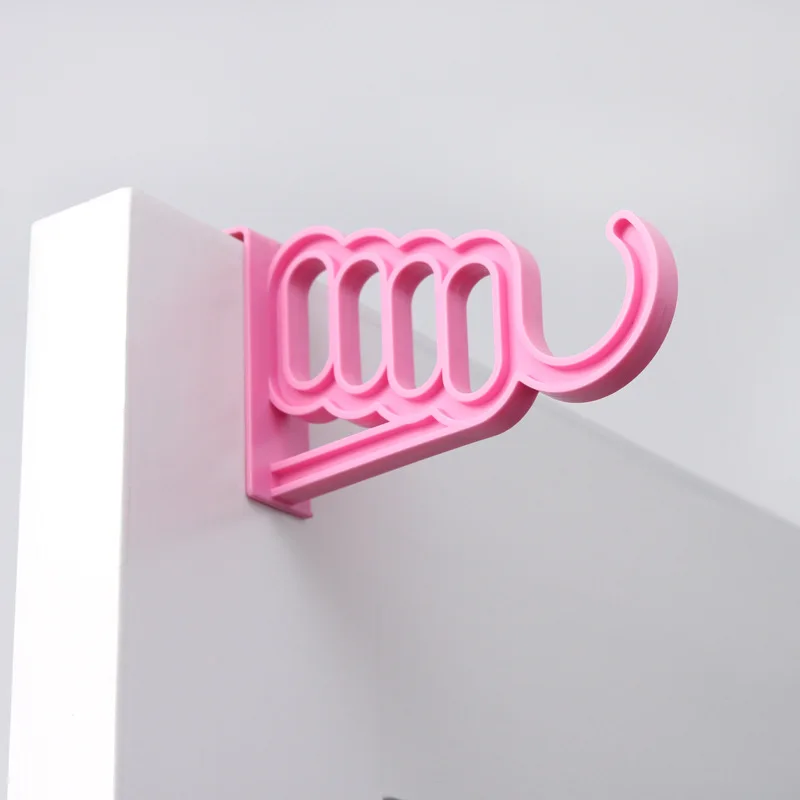 Multi-Function Home Accessories Clothes Hanger Drying Rack 5 Hole Suit Bathroom Door Plastic Organizer Over The Door Hook