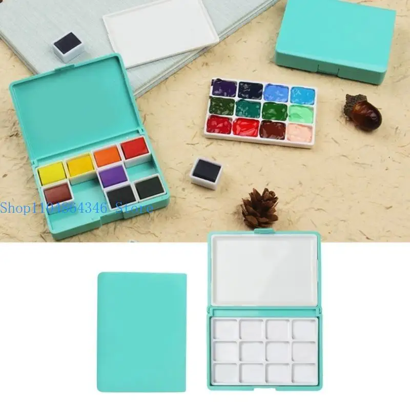 

5asd Watercolor Paint Storage Case Folding Paint Storage Box Paint Mixing Tray