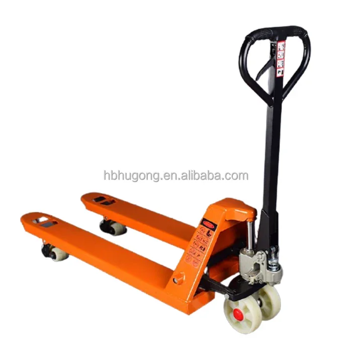 hydraulic hand pallet jack quick lifting  manual trolley manufacture robot forging with thickened bearings