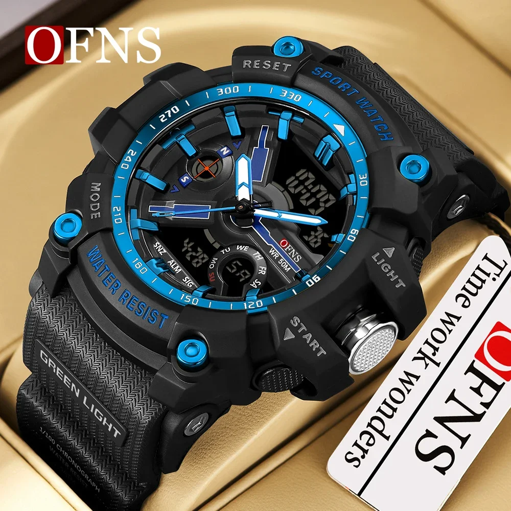 

OFNS 3179 New Sports Men's Watches 2024 Military Digital Watch Waterproof Wristwatch for Male Clock shock relogios masculino