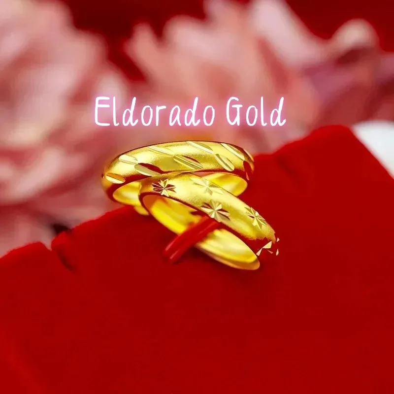 

Eldorado Gold Eldorado Eldorado 9999 24K Pure Gold Ring, Adjustable Gold Ring, Fashionable And Simple Couple Ring, Preferred Go