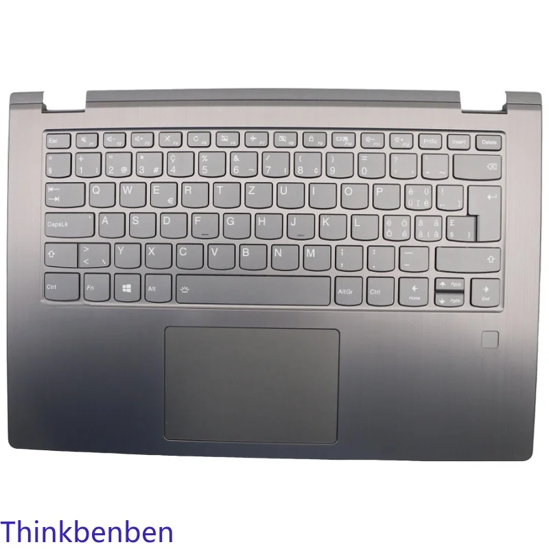 

SWS Swiss Keyboard Iron Gray Upper Case Palmrest Shell Cover For Lenovo Flex 6 14 YOGA 530 14IKB 14ARR 5CB0R47300