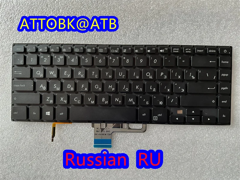 New Russian/English Laptop Keyboard For ASUS ZenBook Pro UX530 UX580 UX550 UX550VE UX550VD UX550 VE/VW/VD RU/US with backlight