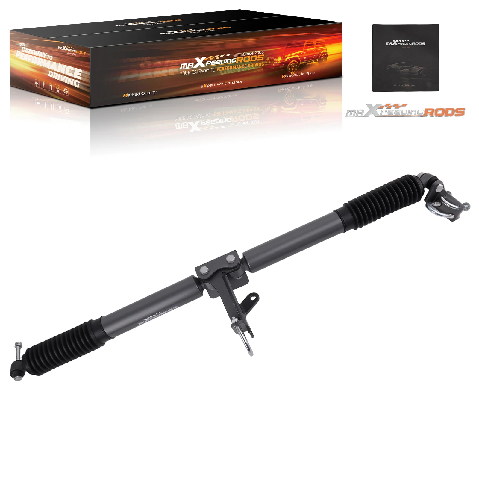 Powder Coated Steering Damper for Jeep Grand Cherokee 1999-2004 Suspension Lift