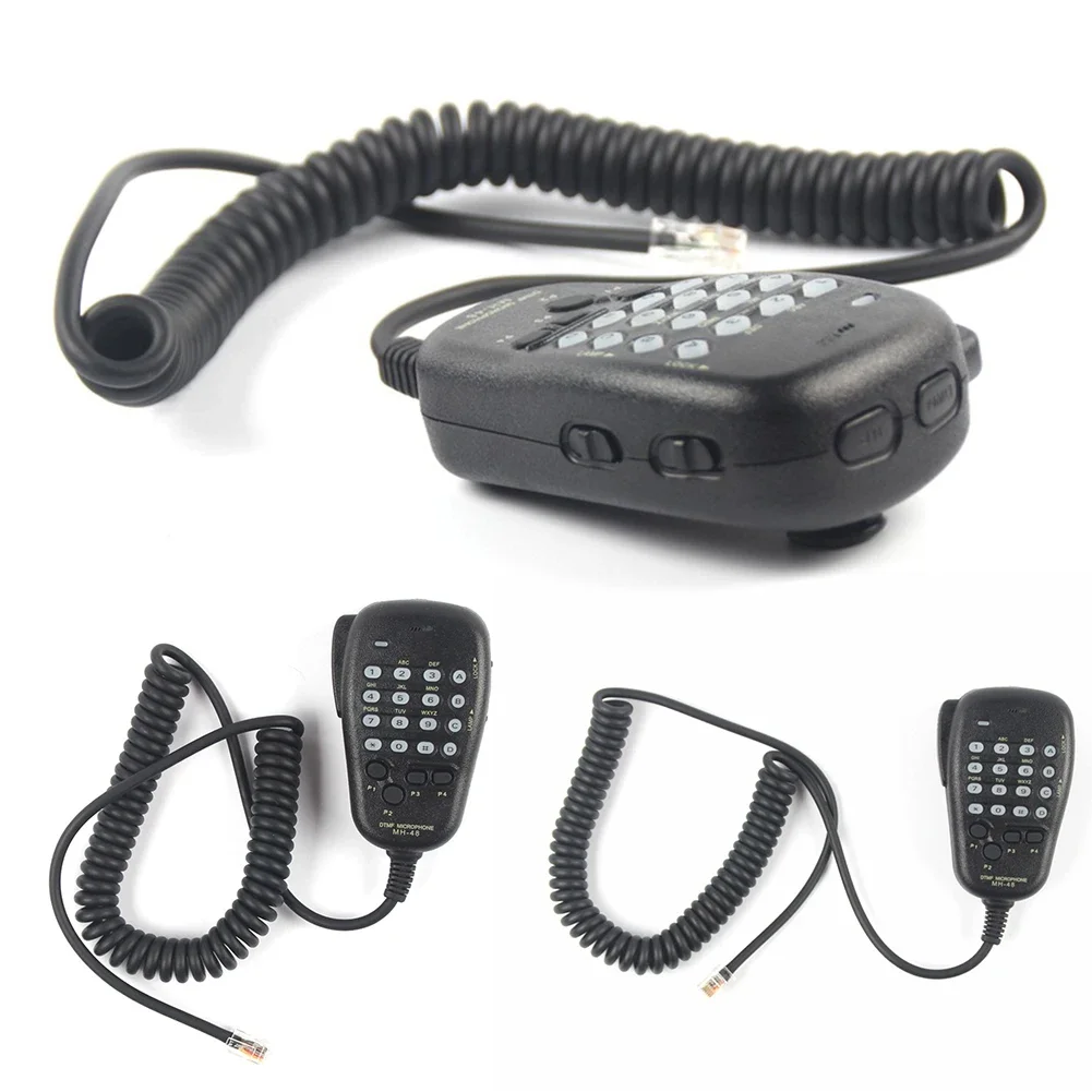 MH-48 Car Radio Mic 4 Programmable Keys 6 Pin DTMF Walkie Talkie Hand Microphone Radio Speaker Mic for Yaesu FT-8800R FT-8900R