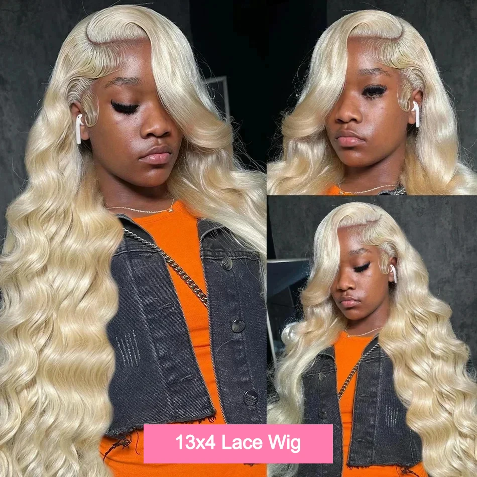 613 Honey Blonde Body Wave 13x6 Lace Frontal Wigs 13x4 Hd Transparent Brazilian Colored Lace Front Human Hair Wigs for Women