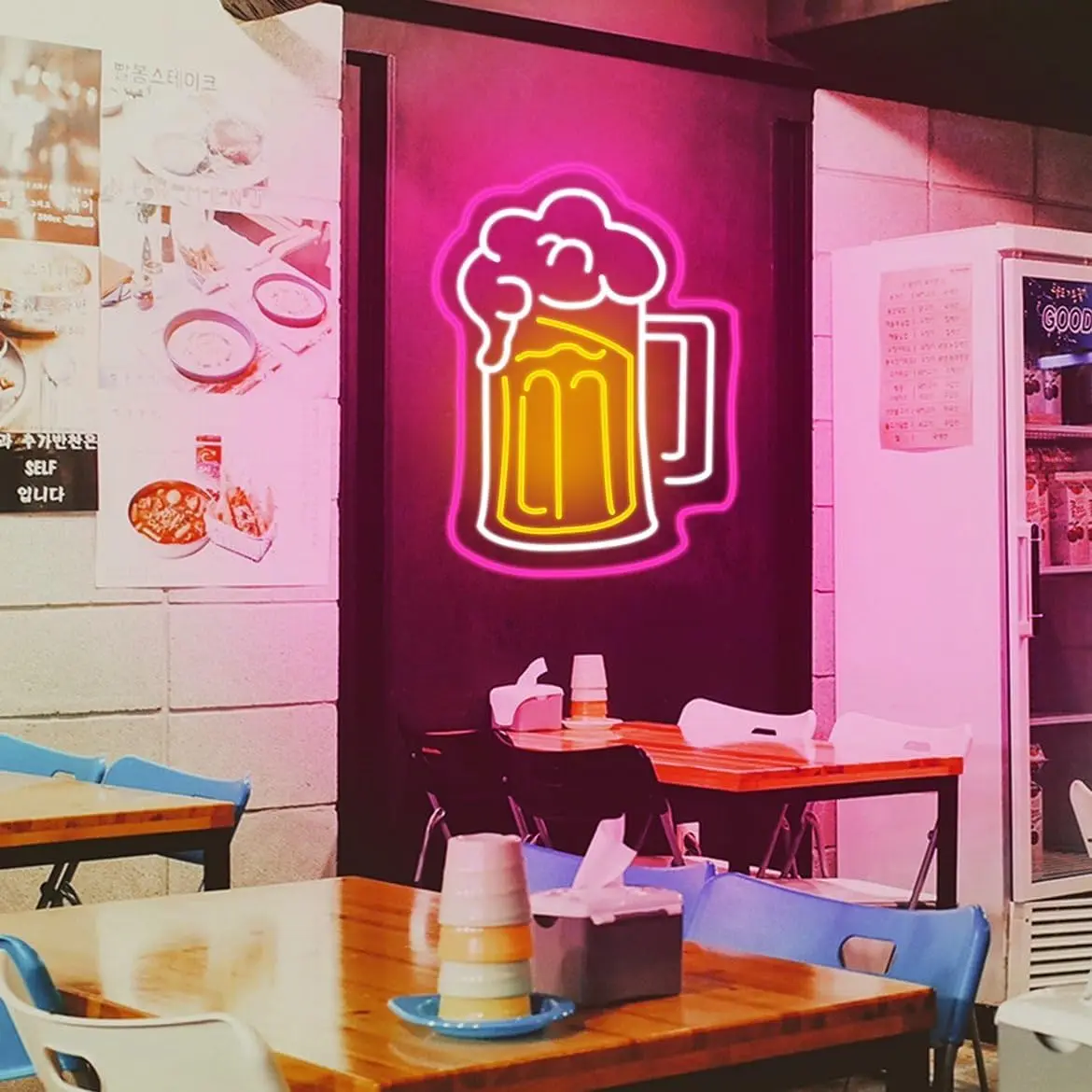 Beer Neon Light Sign LED Lighting Sign USB Powered Wall Decor for Bar Restaurant Party Club Pub Birthday Gift for Friend