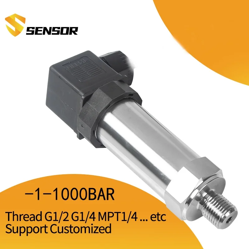 

Water Gas Oil Liquid Pressure Sensor 4 20mA RS485 G1-4 Pressure Transducer -1-0-1000bar Positive Negative Pressure Transmitter