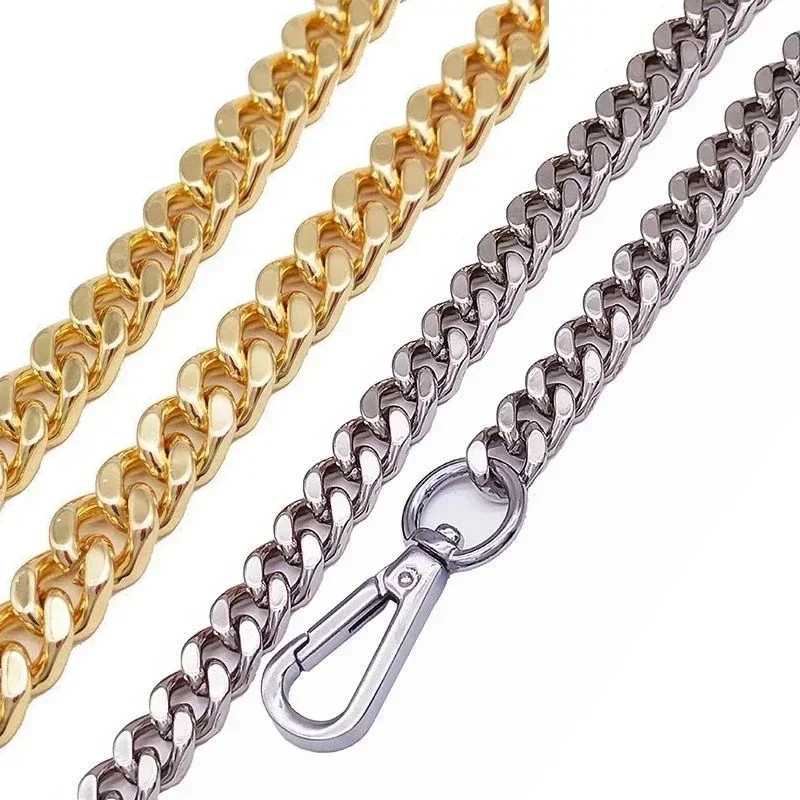 Substituição Chain do saco de alumínio do metal, correias destacáveis, mão-tecidos, bolsa de ombro, DIY, Handmade, peças, acessórios, 120cm