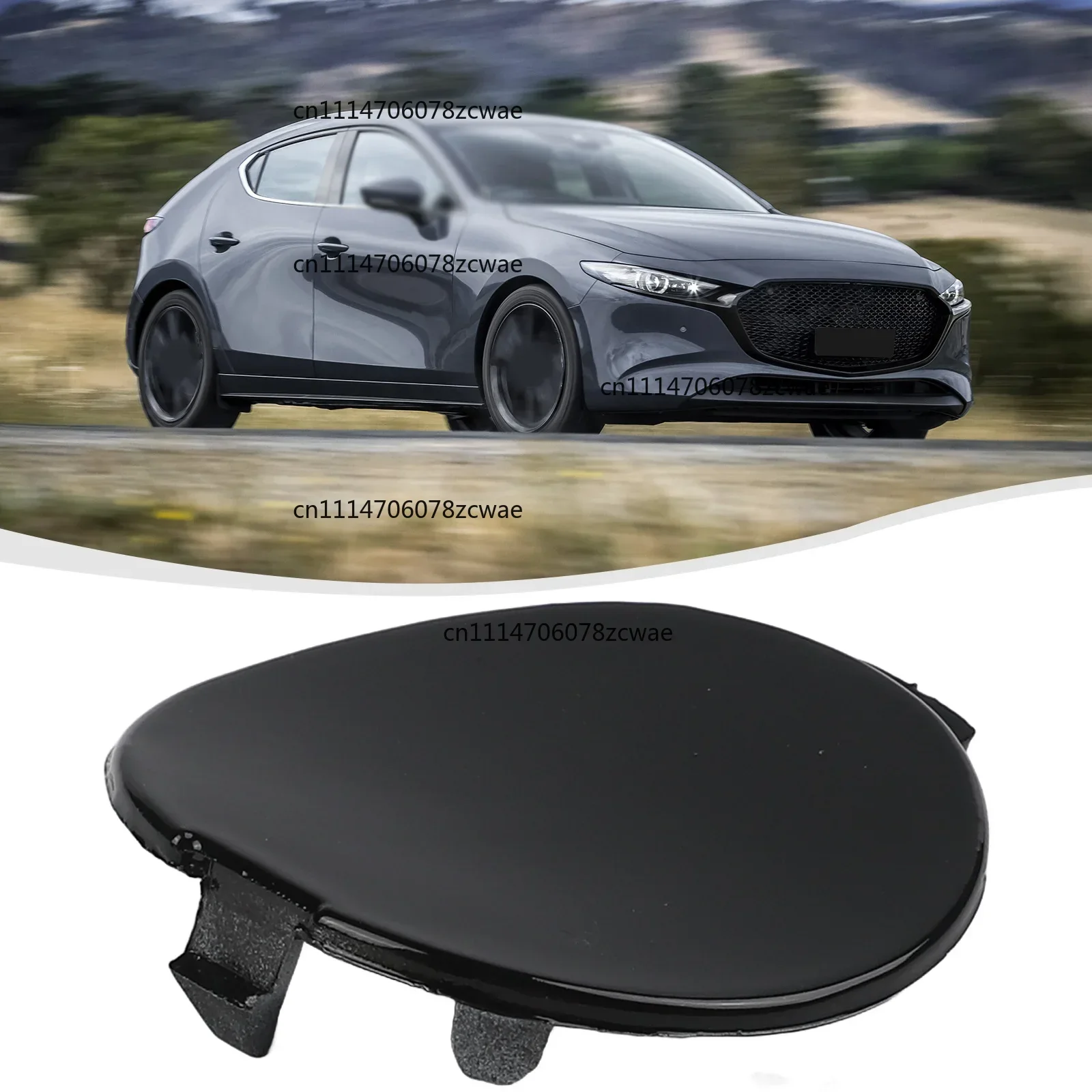 For MAZDA 3 For Hatchback 2019 2023 Rear Bumper Tow Eye Cover Fits Right Left with Part Numbers BCKN50EK1 BCKN50EL1