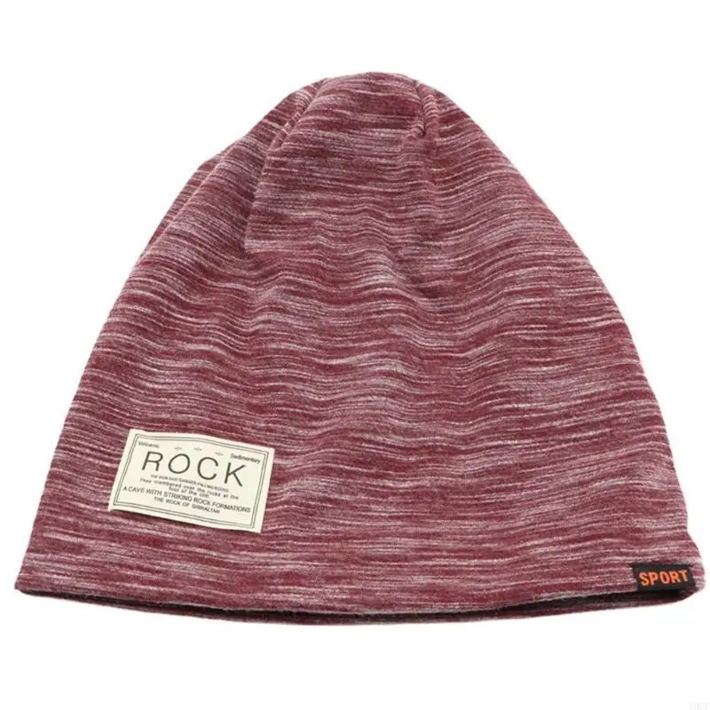 더블 레이어 플러스 플리스 코튼 모자 비니 남성 라이닝 니트 따뜻한 두꺼운 모자