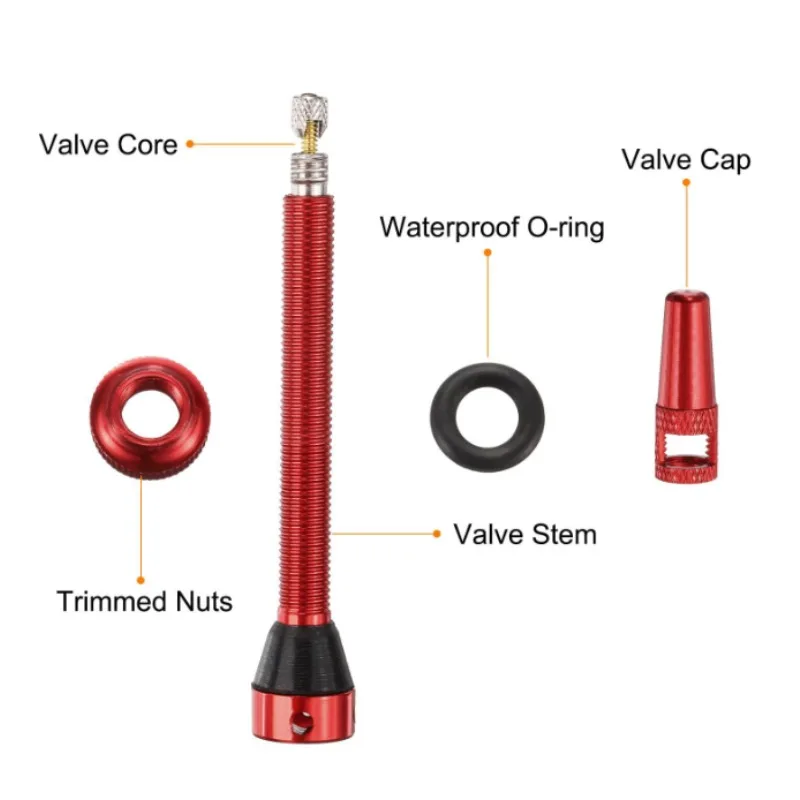 40mm Bike Tubeless Valve Aluminium Presta for Road Mountain Bicycle Rim Tubeless Tires Upgrade Anti-backflow