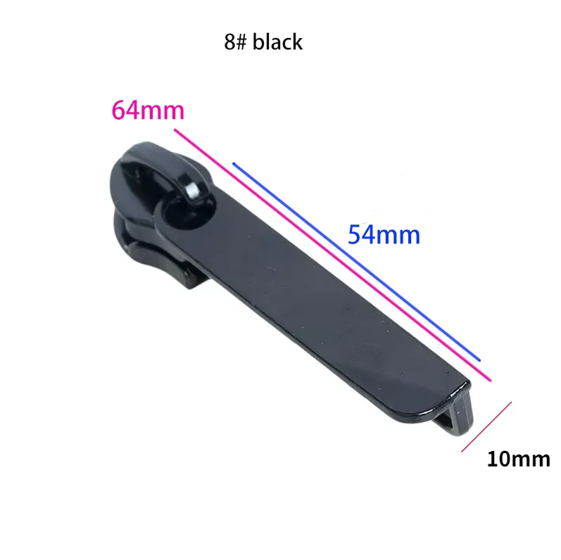 3pcs/set DIY Suitcase Luggage Key Hole Double Layered Zipper Head Slider 8# 10# Double Layered Nylon Zipper Lockhole Zip Slider