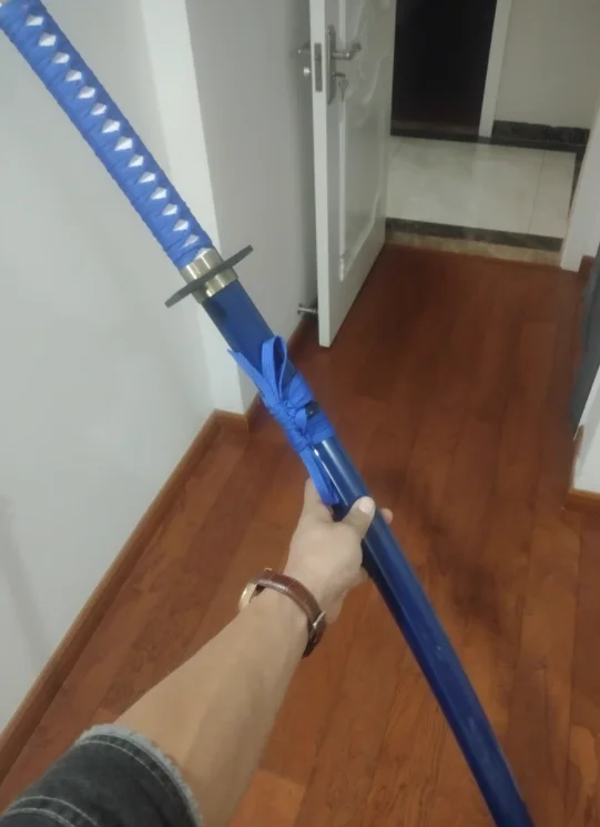 

[Funny] 100cm Cosplay Anime Bleach weapon Grimmjow Jeagerjaques Pantera Zanpakutou Katana wooden Sword Costume party Anime show