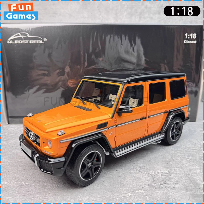 

New Almost Real Car Model 1/18 BENZ G63 AMG W463 Car Model Alloy Simulation Limited Car Diecast Ornament Custom Boy Toy Gift