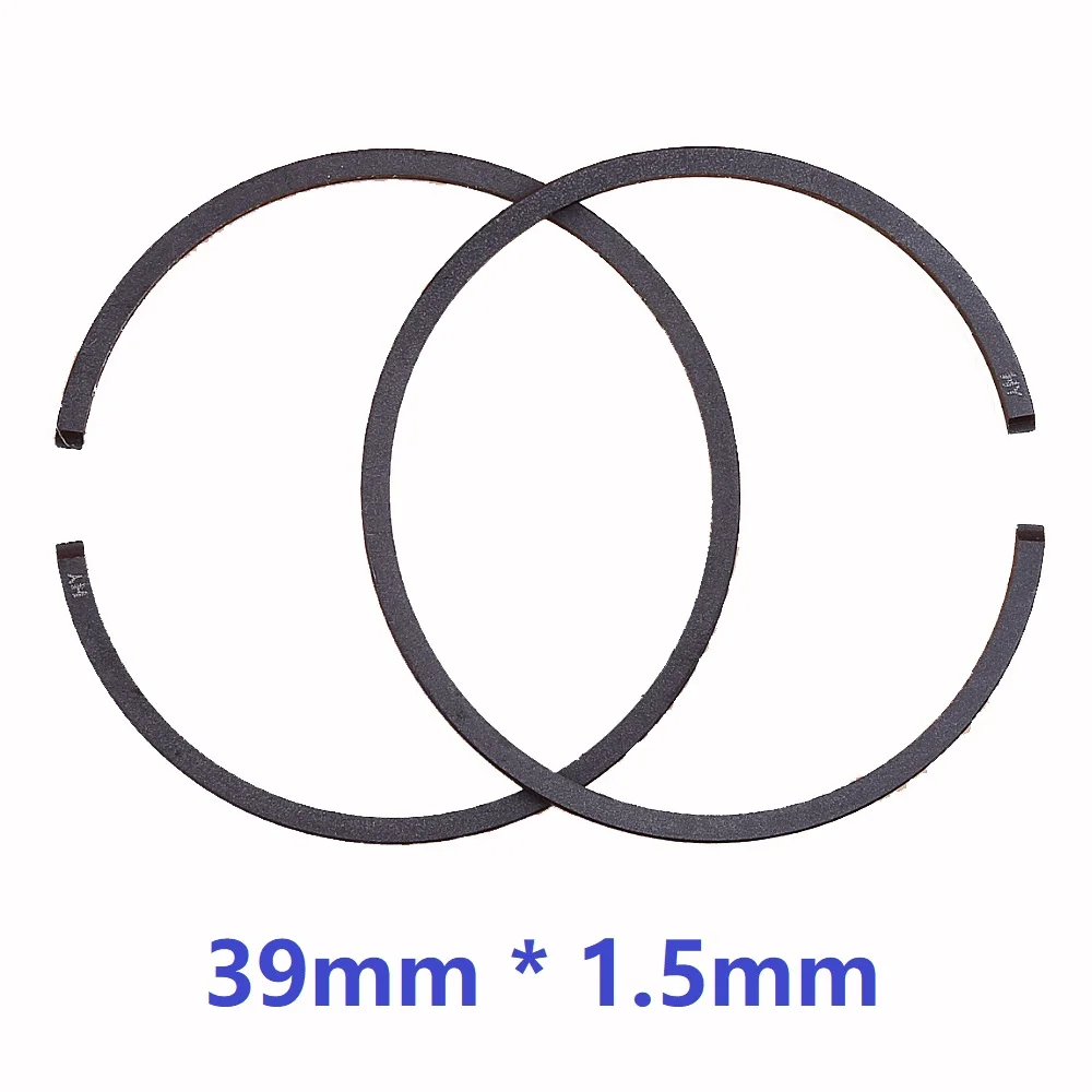 2pcs/lot 39mm x 1.5mm Piston Ring Rings For Husqvarna 235 236 240 235e 236e 240e Chainsaws Replacement Spare Parts