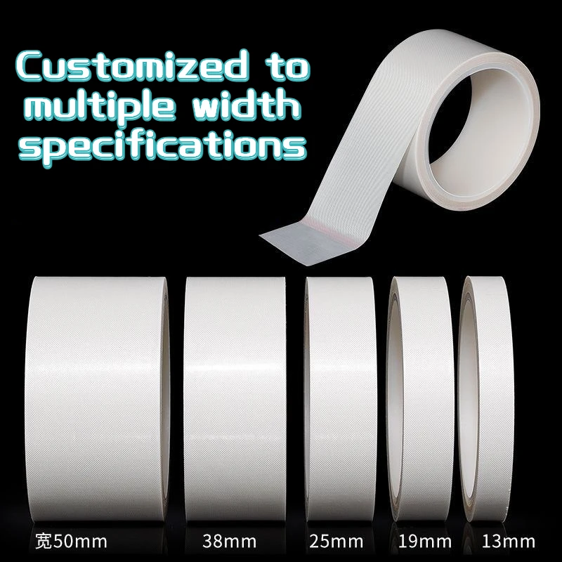 3-170mm width Tefln PTFE white insulating friction resistant 300℃ high temperature special tape multi-width customization B-4163