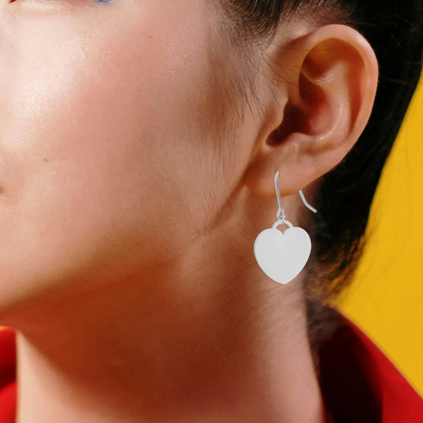 

20 шт. подвесок в форме сердца из нержавеющей стали, заготовки для гравировки, для изготовления украшений своими руками, для ожерелий и браслетов